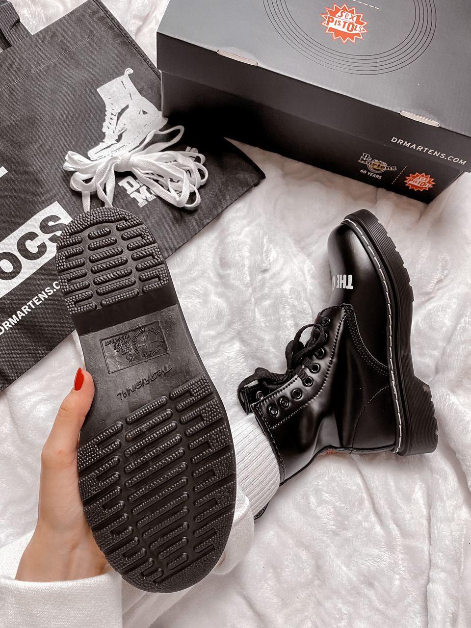 Dr. Martens 1460 Sex Pistols Black Rolled Smooth 2