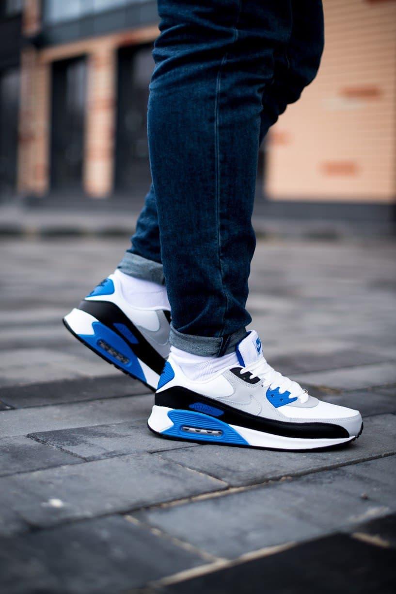 Nike Air Max 90 White Black Blue