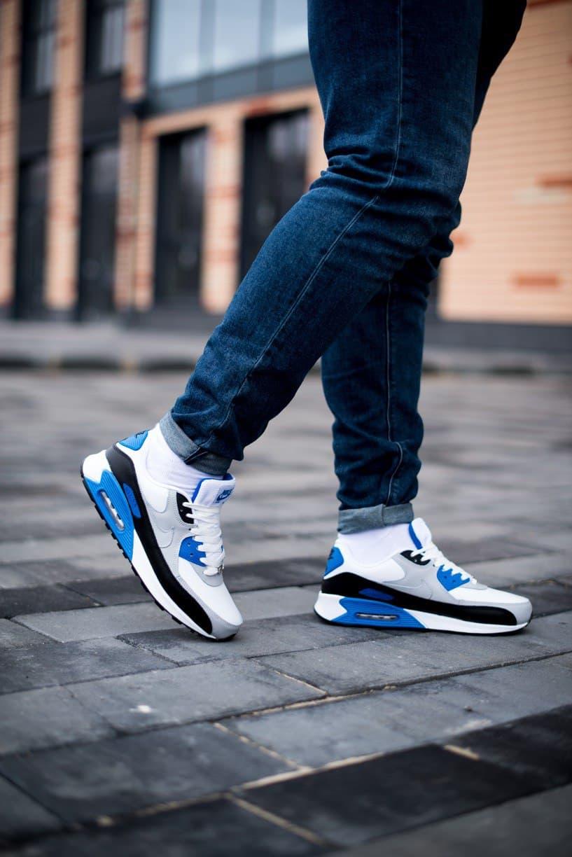 Nike Air Max 90 White Black Blue