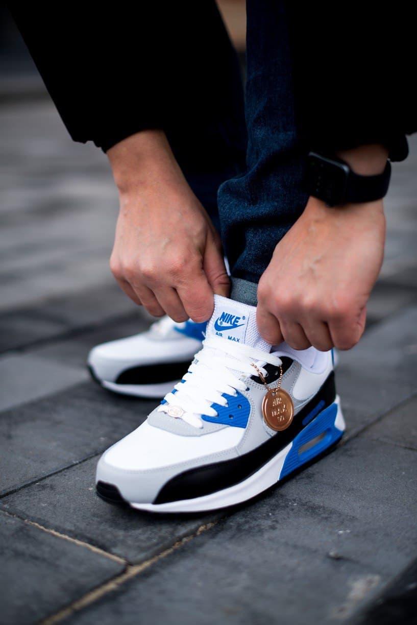 Nike Air Max 90 White Black Blue