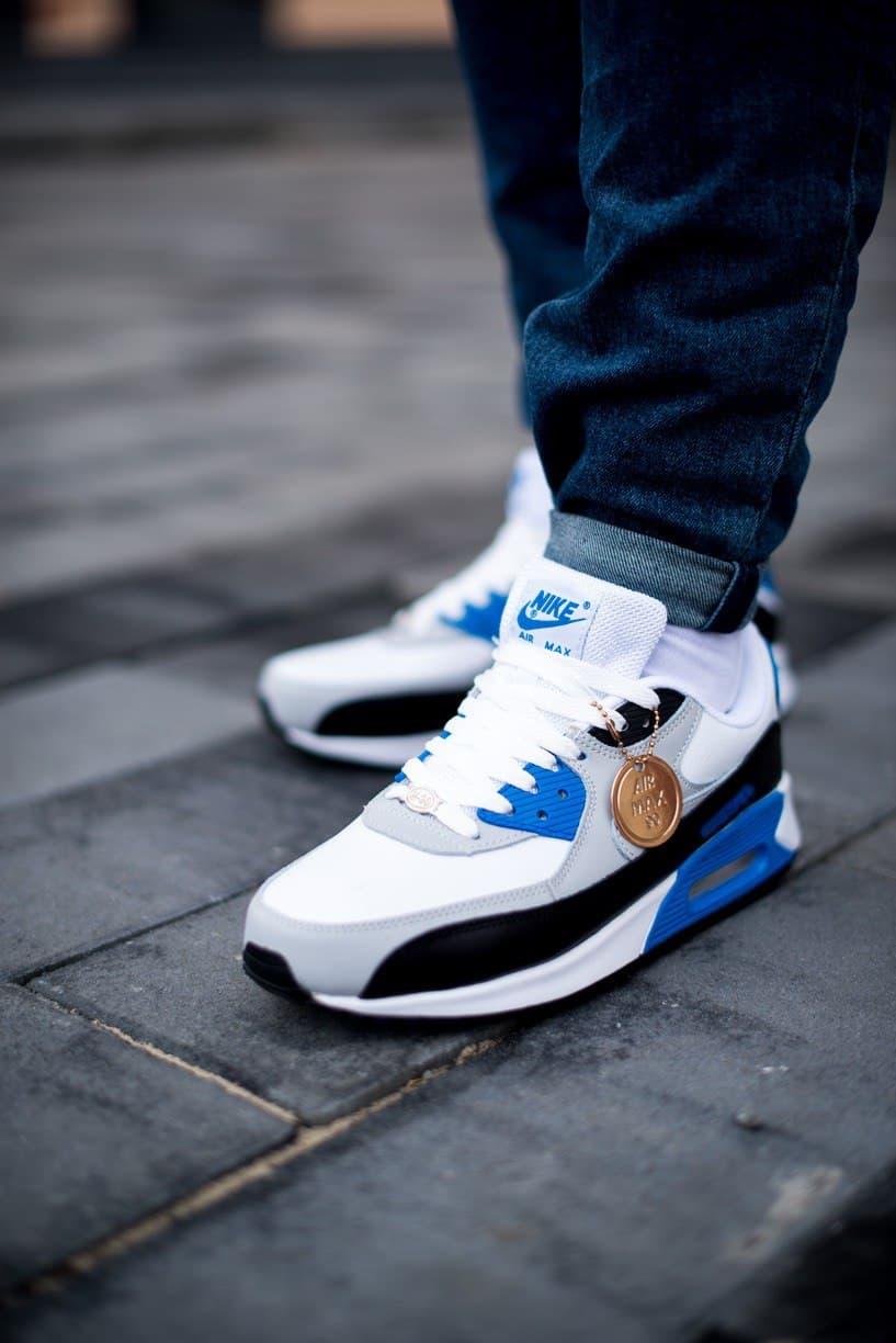Nike Air Max 90 White Black Blue