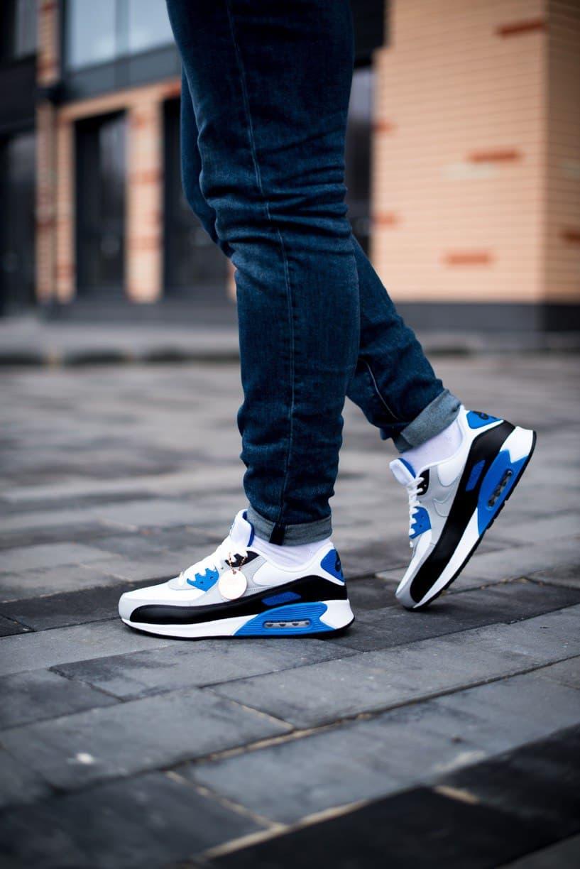 Nike Air Max 90 White Black Blue