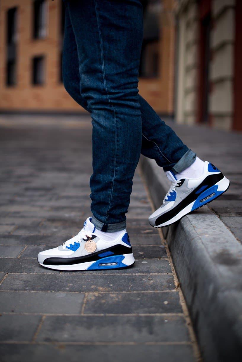Nike Air Max 90 White Black Blue