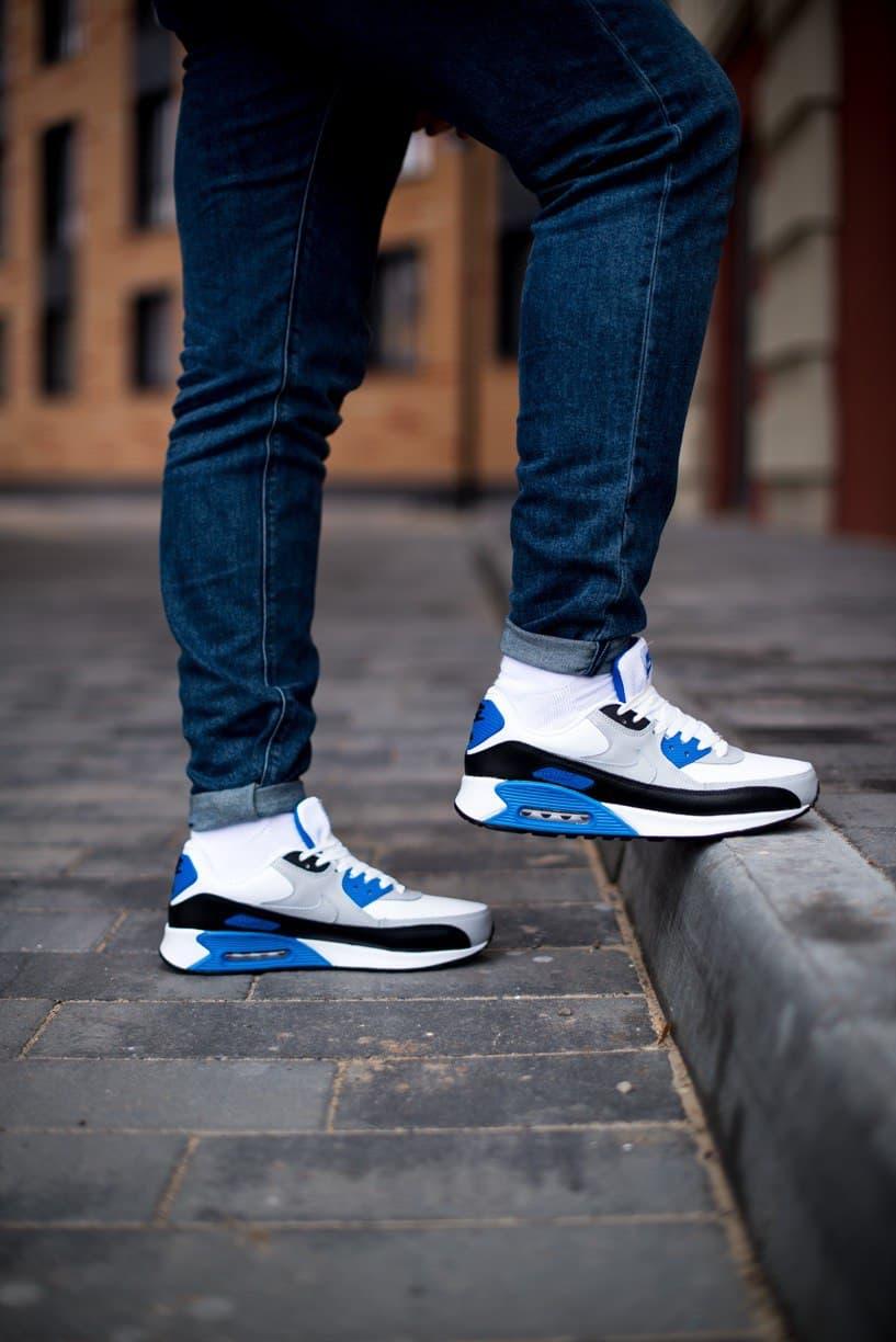 Nike Air Max 90 White Black Blue