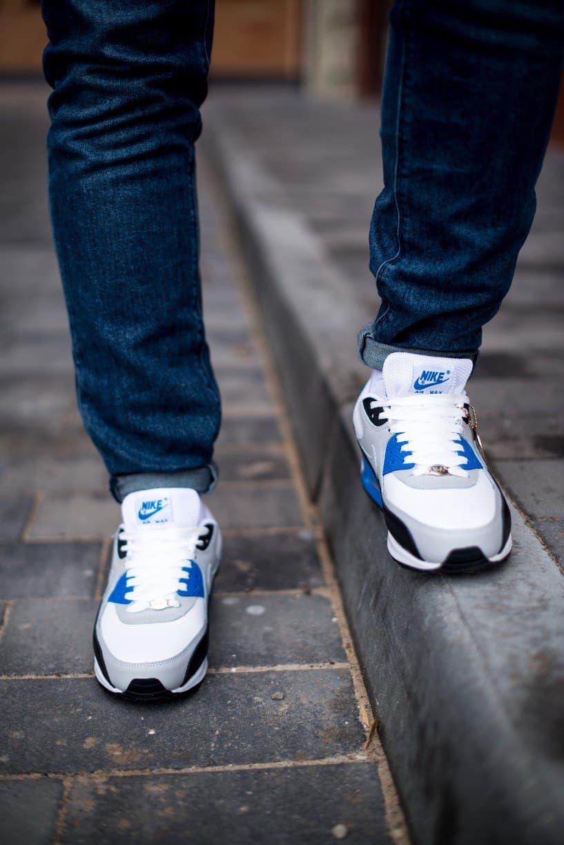 Nike Air Max 90 White Black Blue