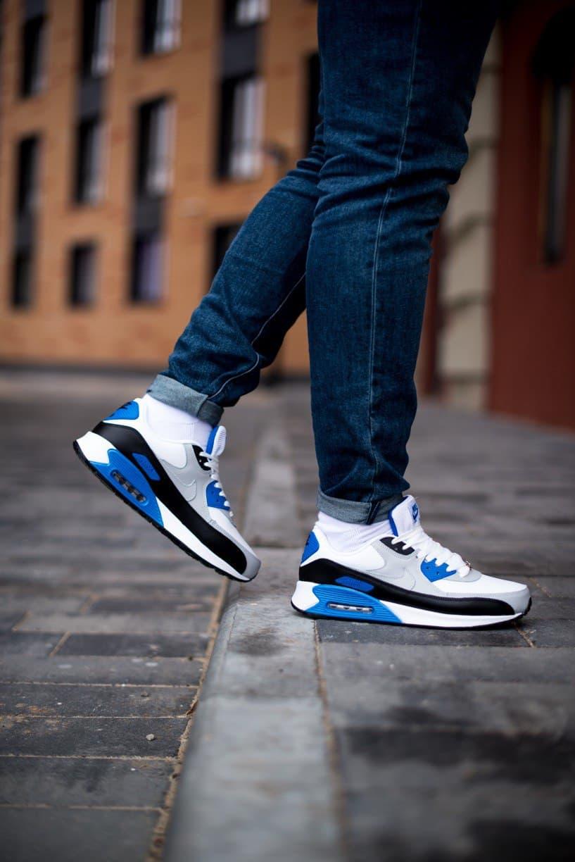 Nike Air Max 90 White Black Blue