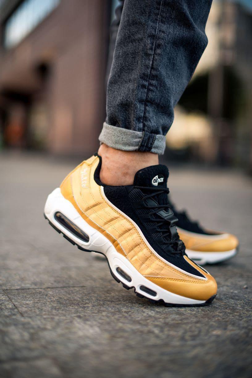 Nike Air Max 95 Satin Black Gold White