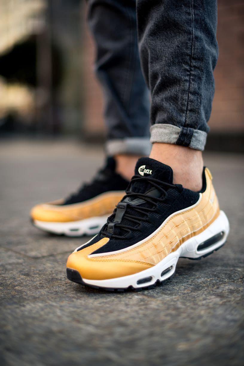 Nike Air Max 95 Satin Black Gold White