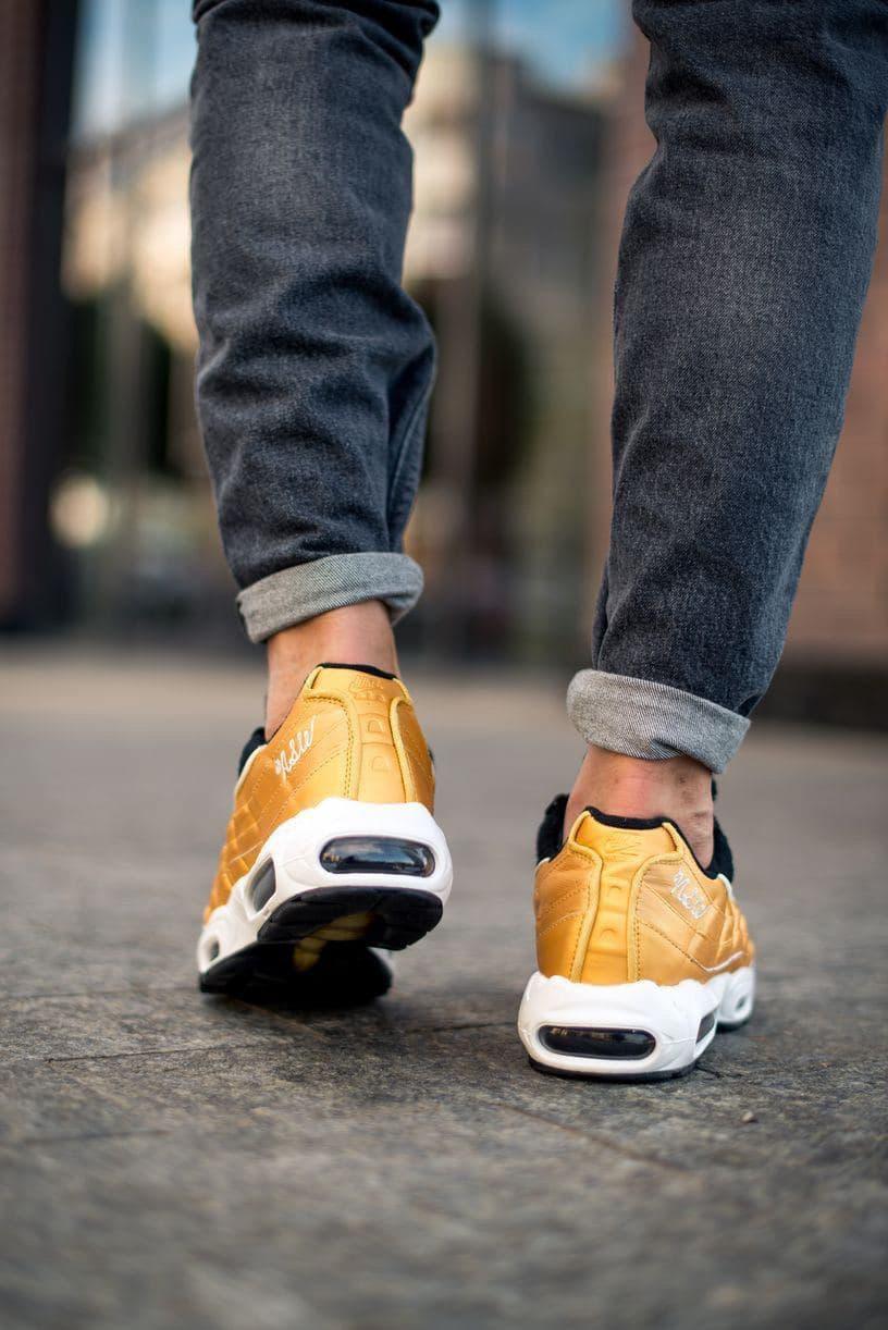Nike Air Max 95 Satin Black Gold White