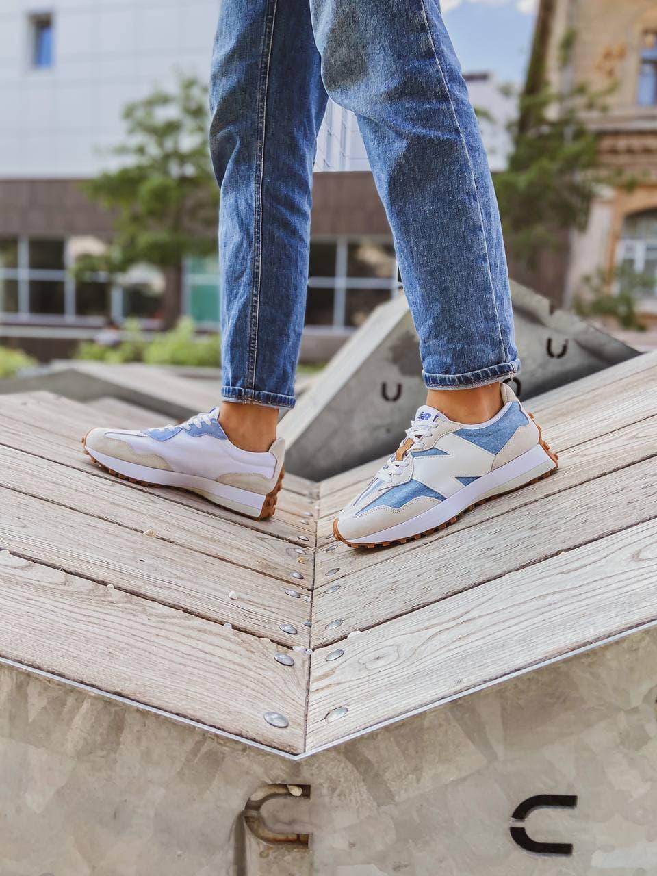 Levis X New Balance 327 Washed Denim