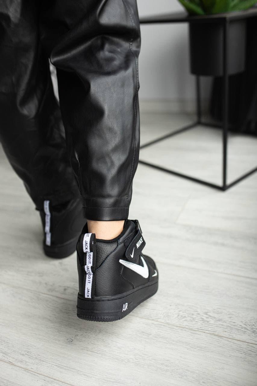 Nike Air Force High Black (Термо)