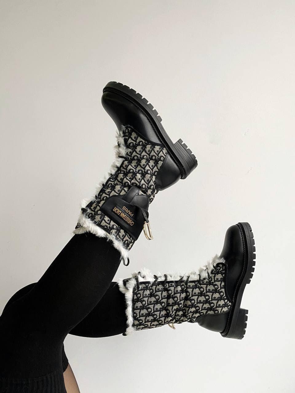 Dior Boot Black Fur