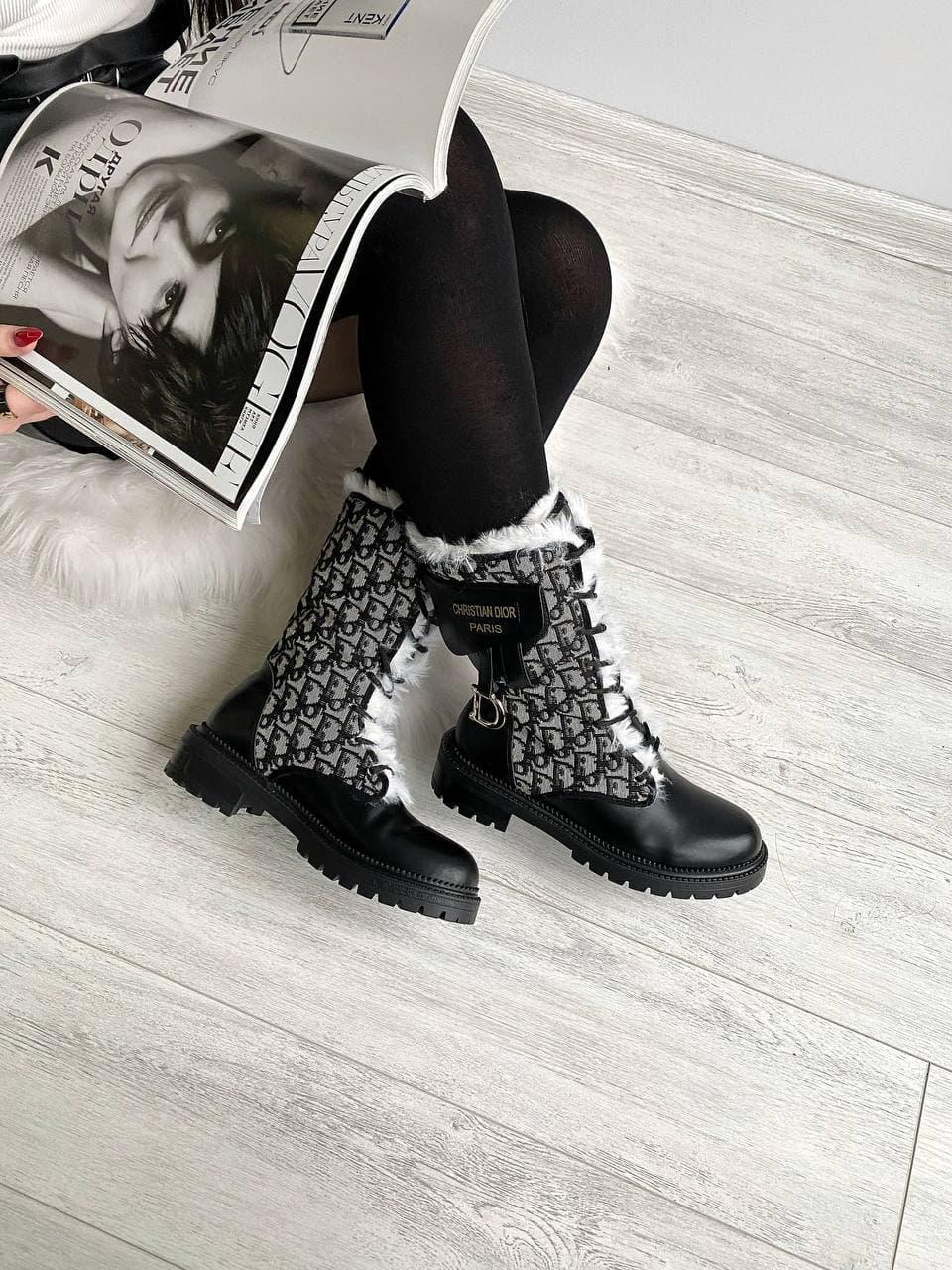 Dior Boot Black Fur