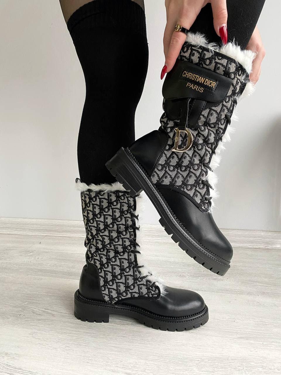 Dior Boot Black Fur