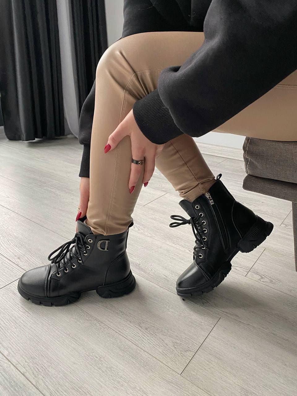 Dior Boots Black Мех 2