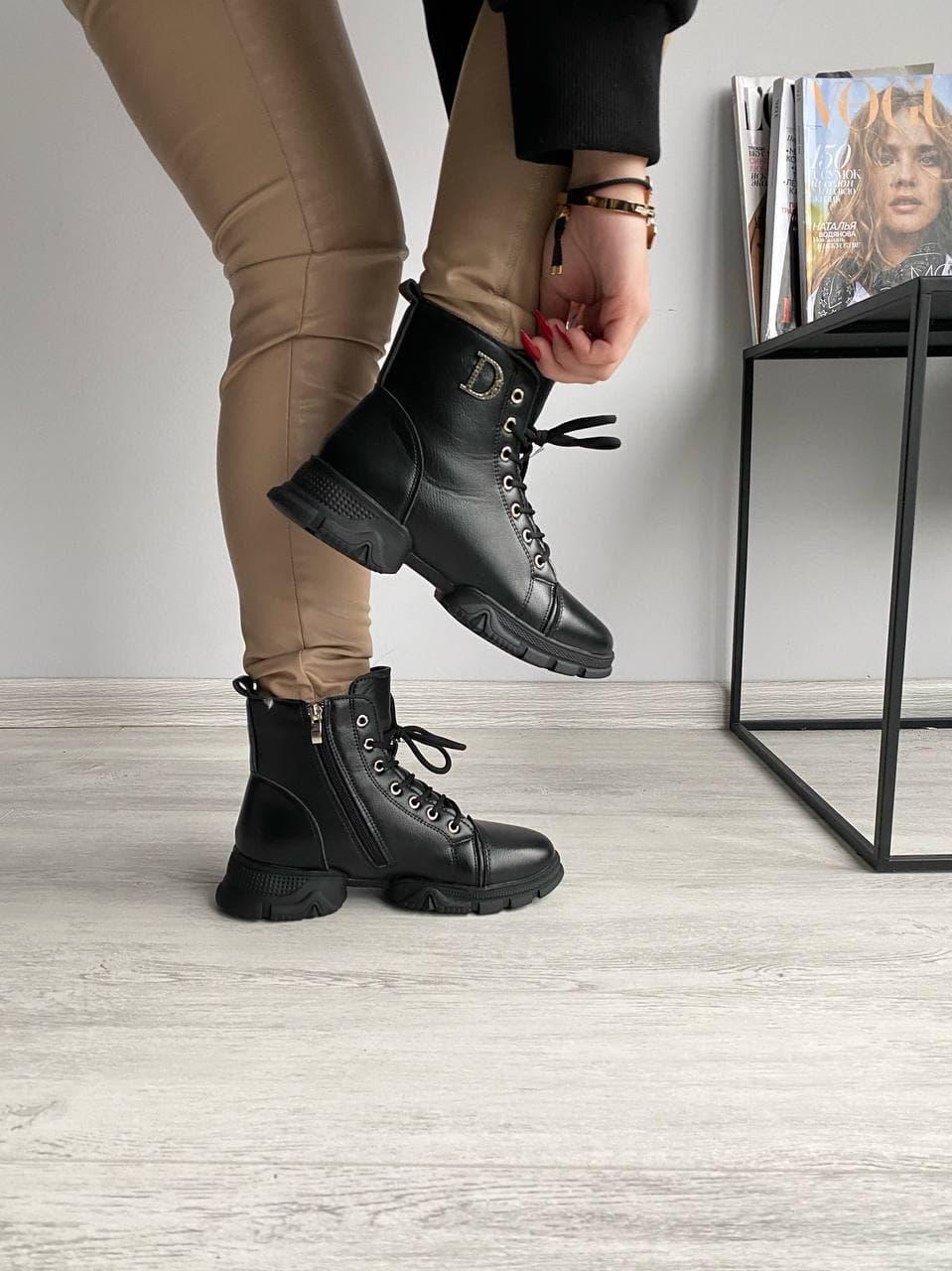 Dior Boots Black Мех 2