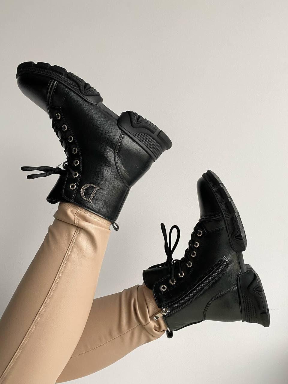 Dior Boots Black Мех 2