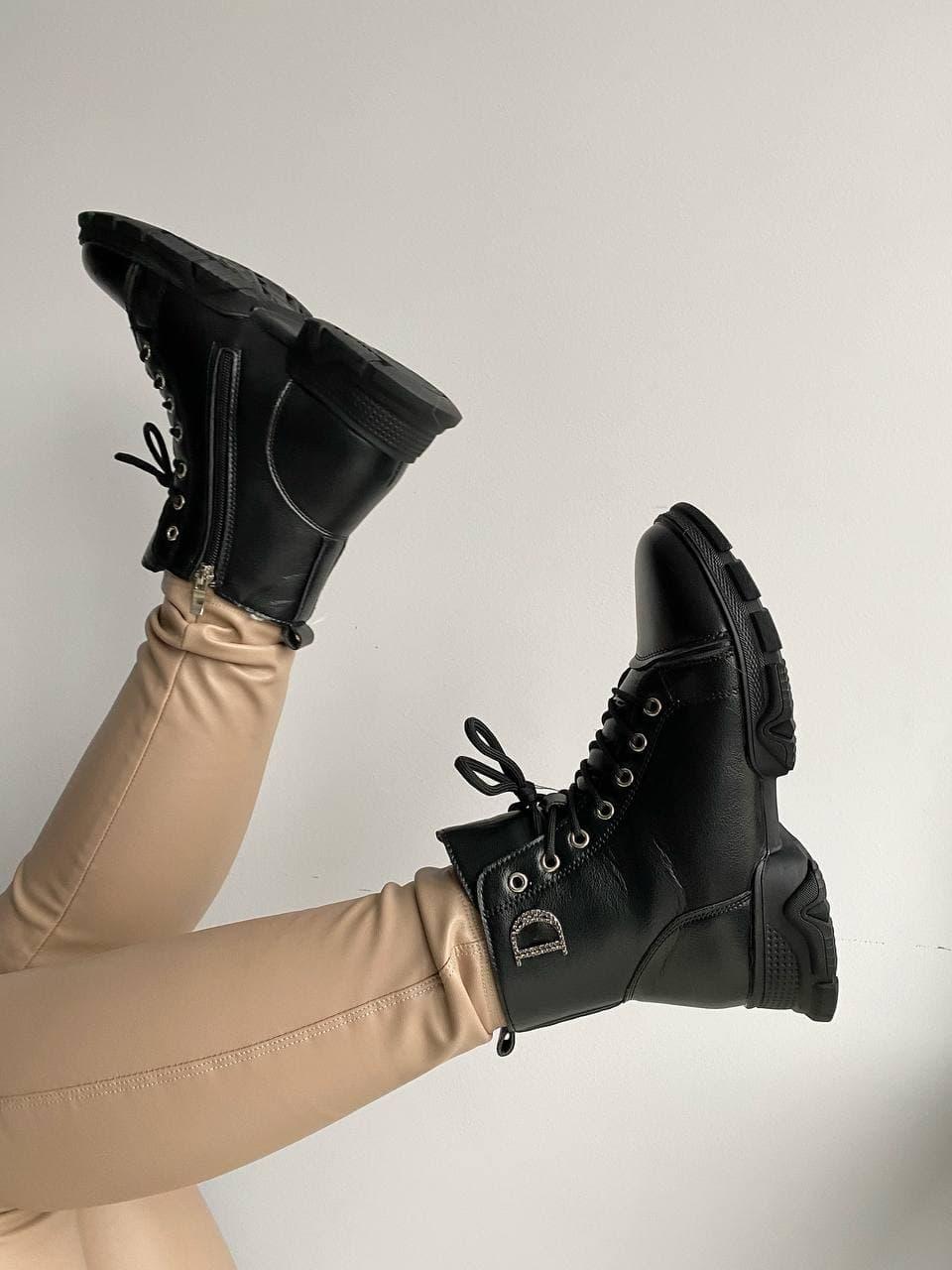 Dior Boots Black Мех 2