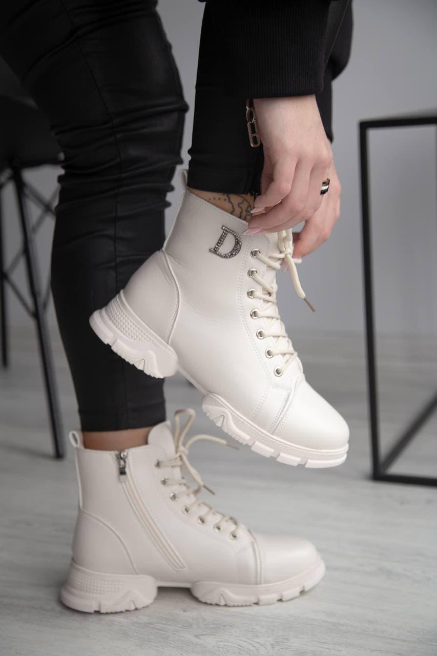 Dior Boots White Мех 2