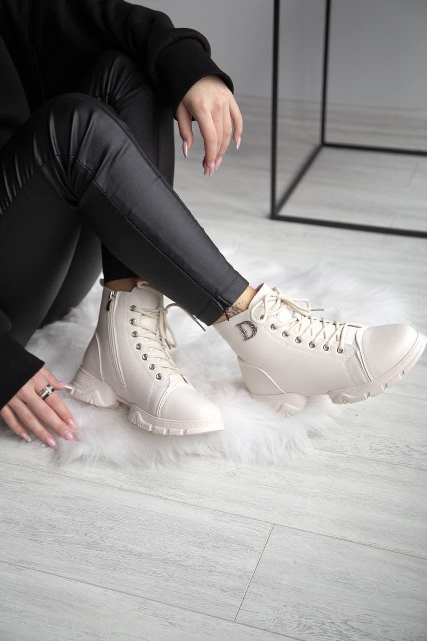 Dior Boots White Мех 2