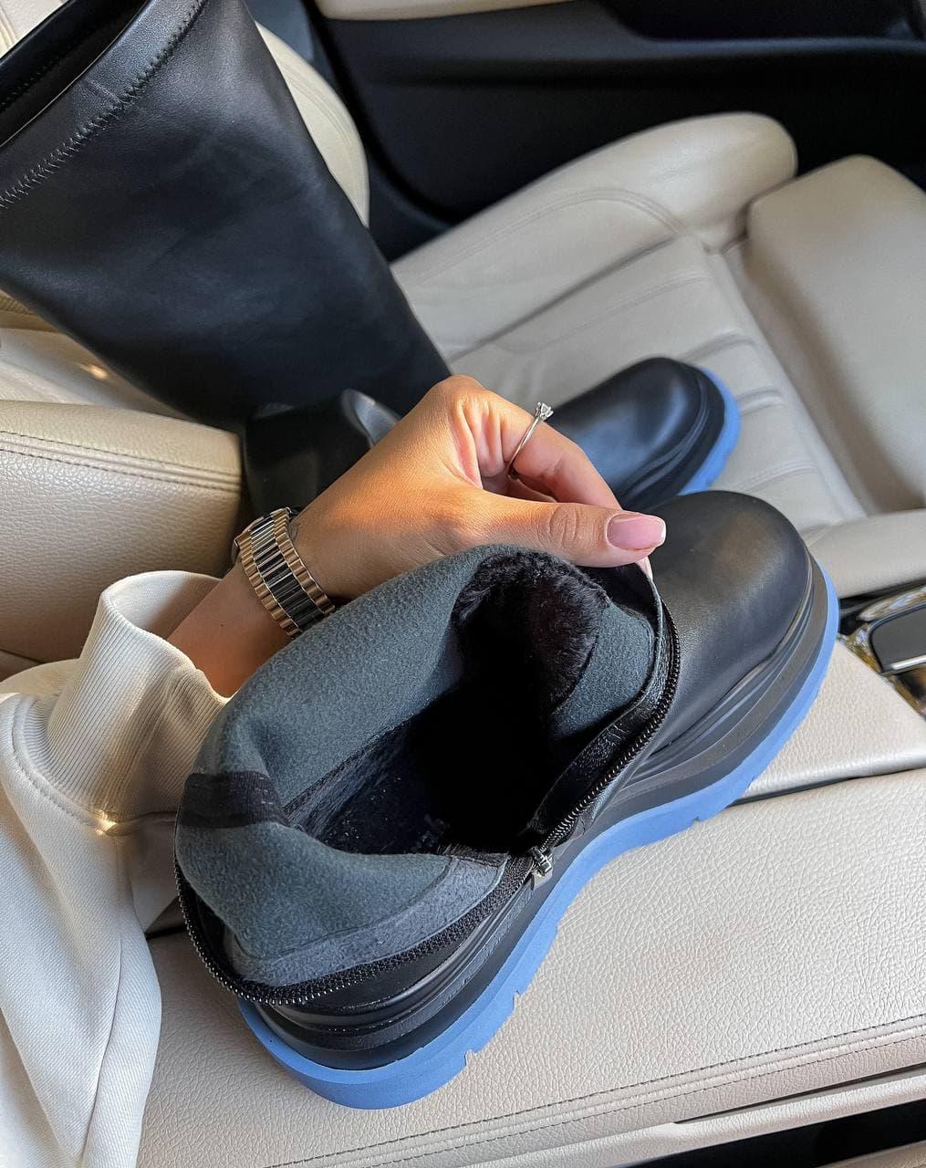 Bottega Veneta Black Blue High Premium FUR (Флис)