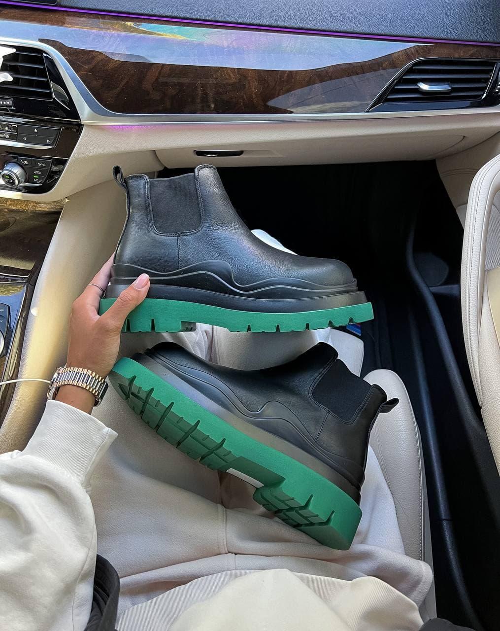 Bottega Veneta Black Green Mini Premium (без лого)