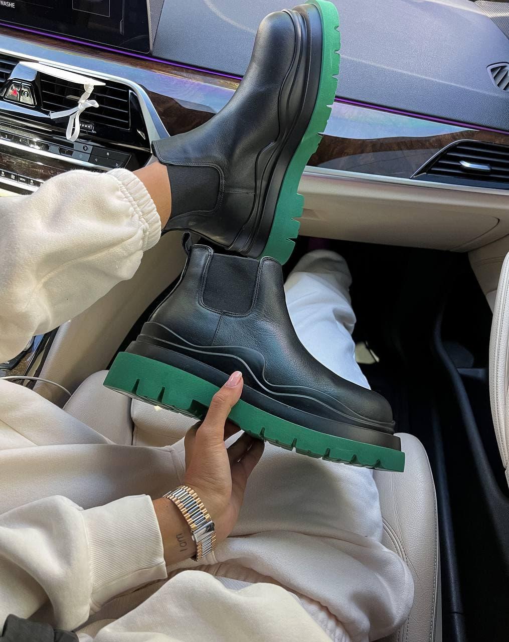 Bottega Veneta Black Green Mini Premium (без лого)