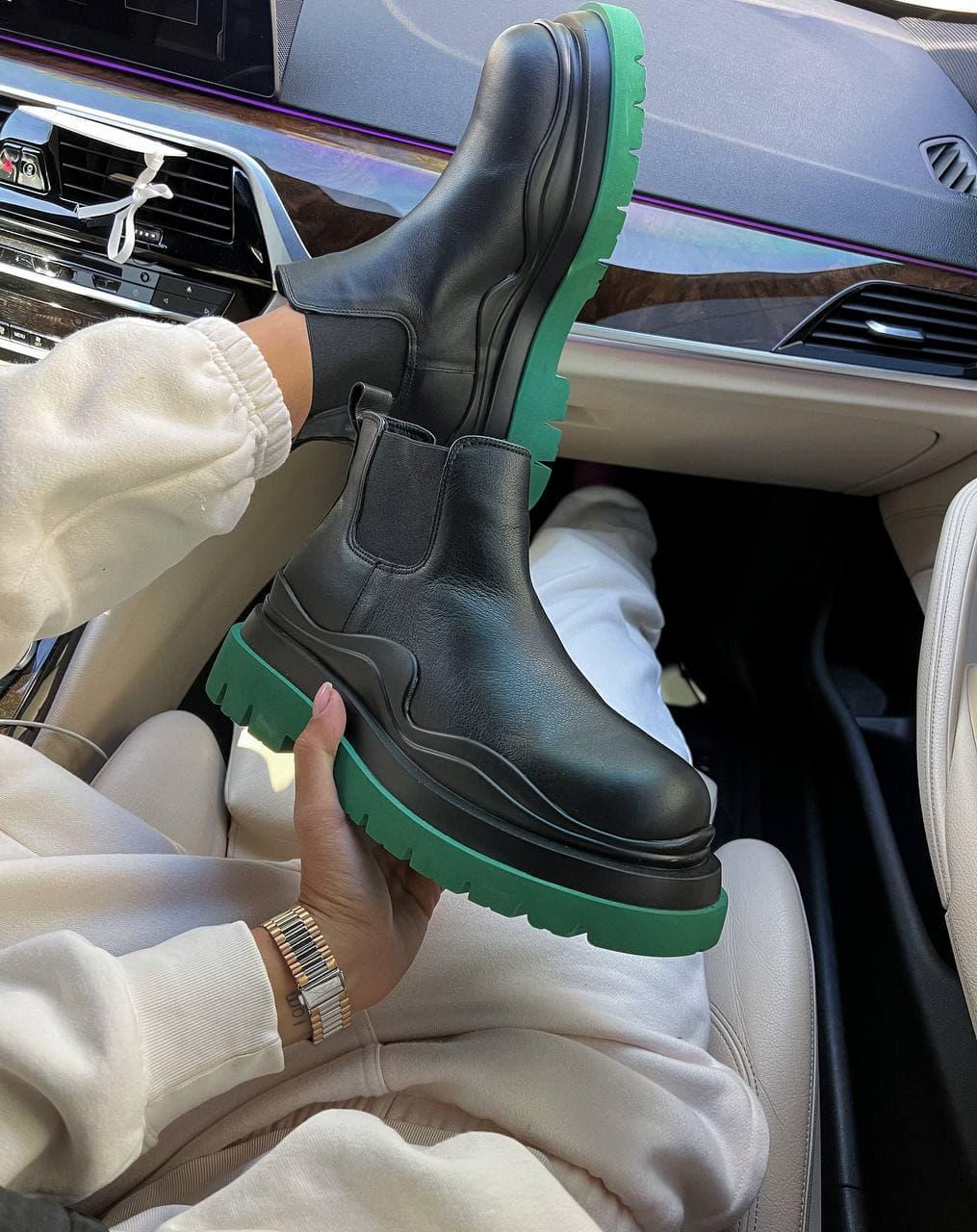 Bottega Veneta Black Green Mini Premium (без лого)