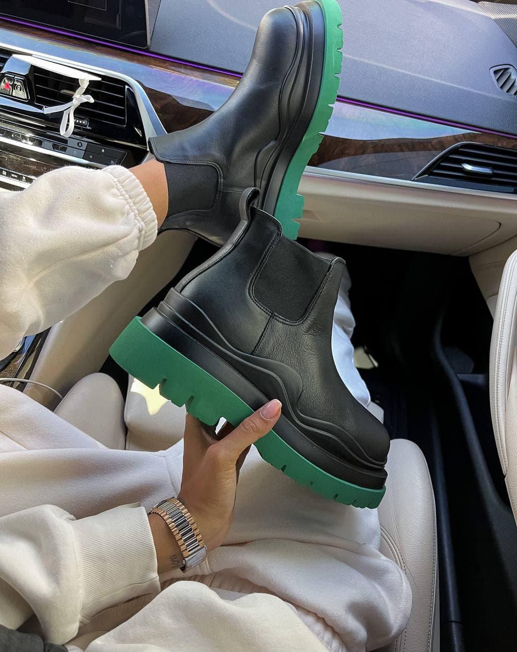 Bottega Veneta Black Green Mini Premium (без лого)