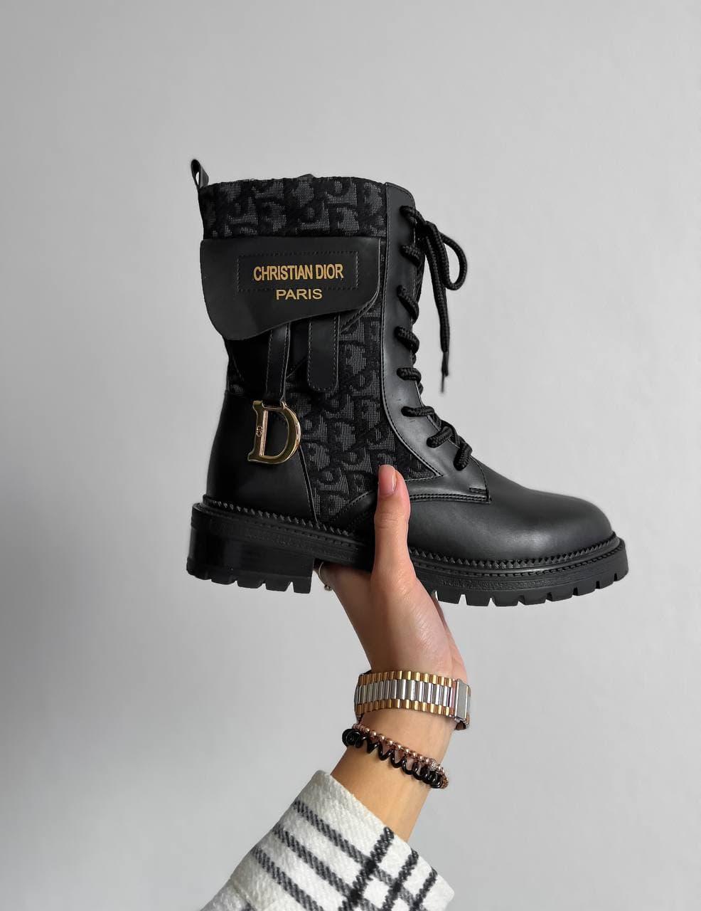 Dior Boots Black Print