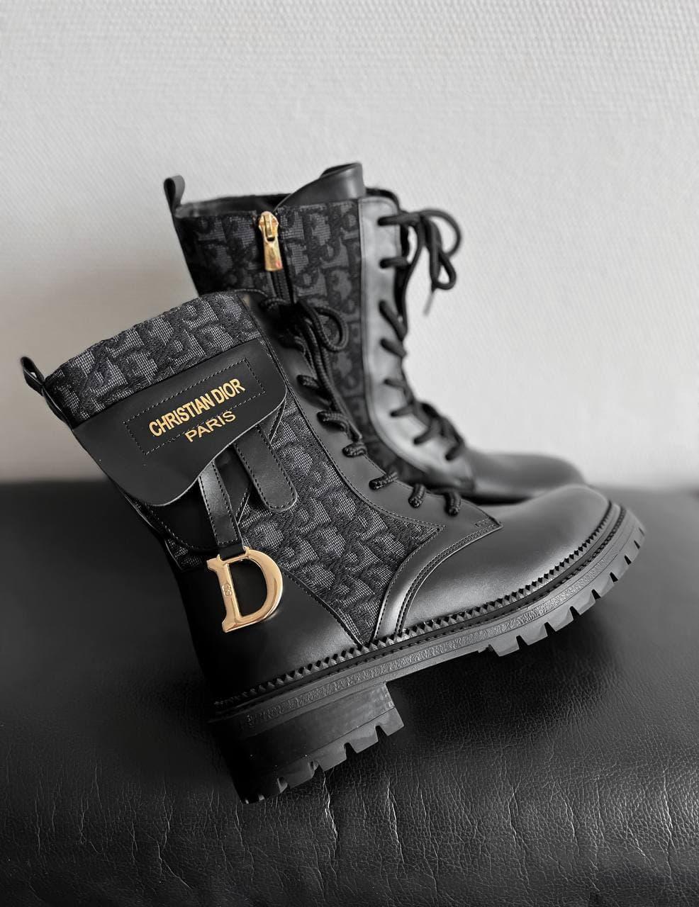 Dior Boots Black Print