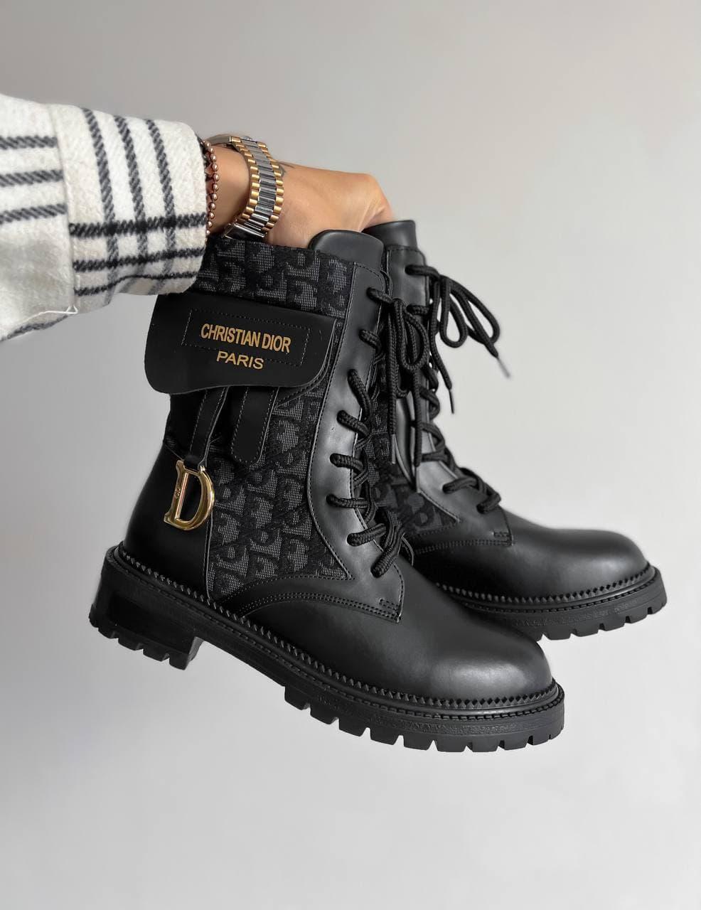 Dior Boots Black Print