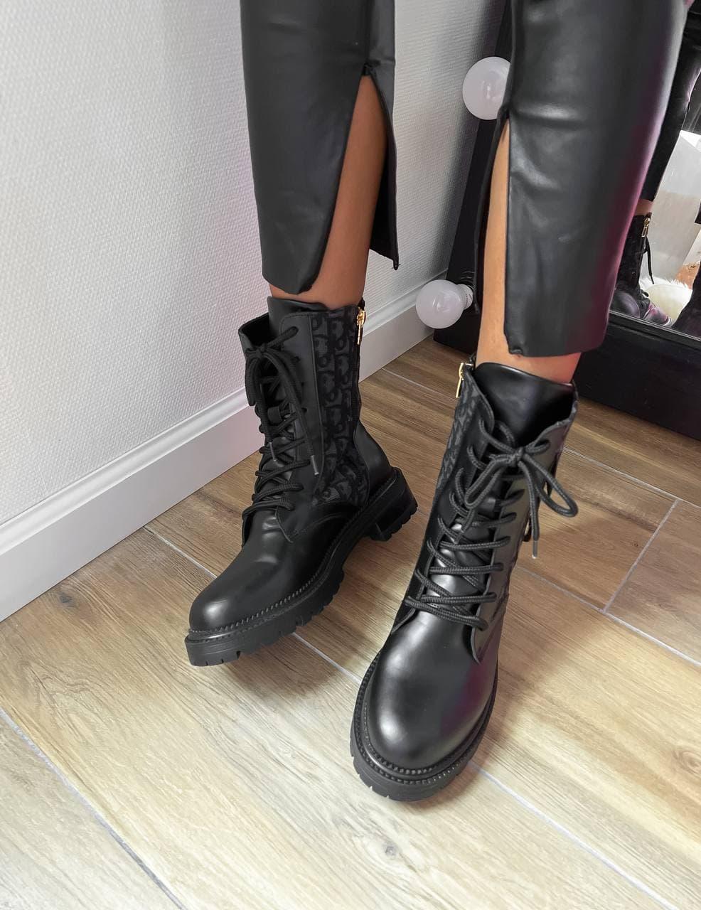 Dior Boots Black Print