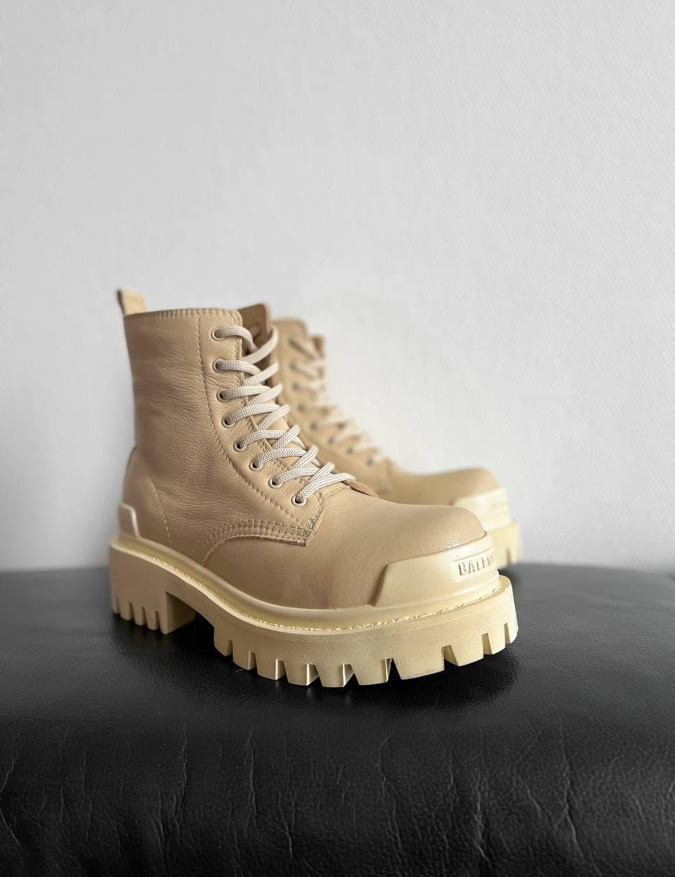 Balenciaga Strike Cream Boots