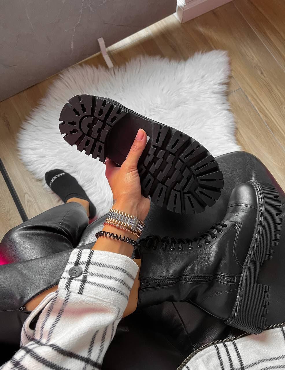 Balenciaga Tractor Boots Black