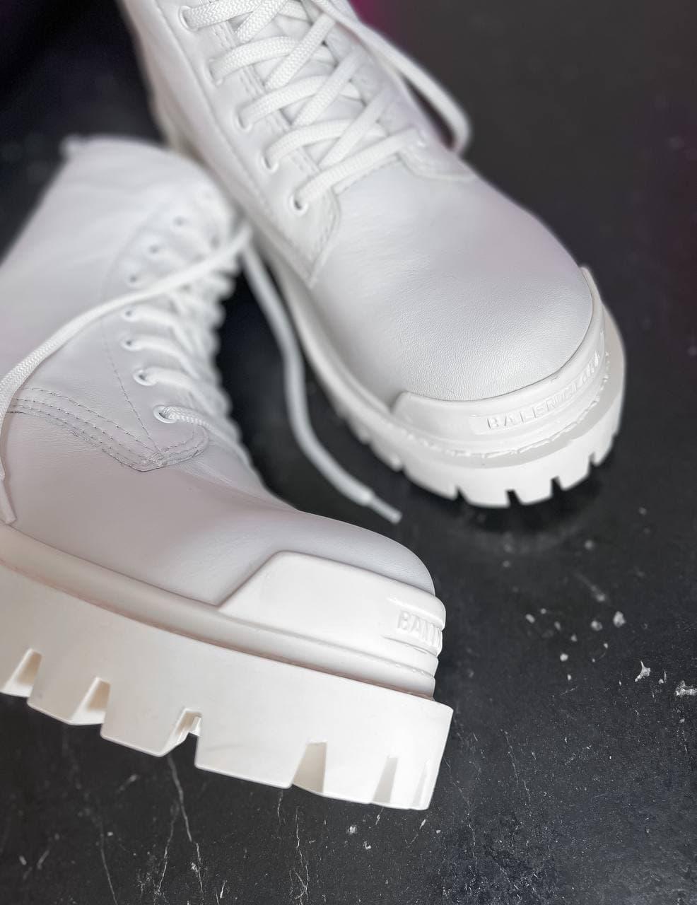 Balenciaga Strike White Boots