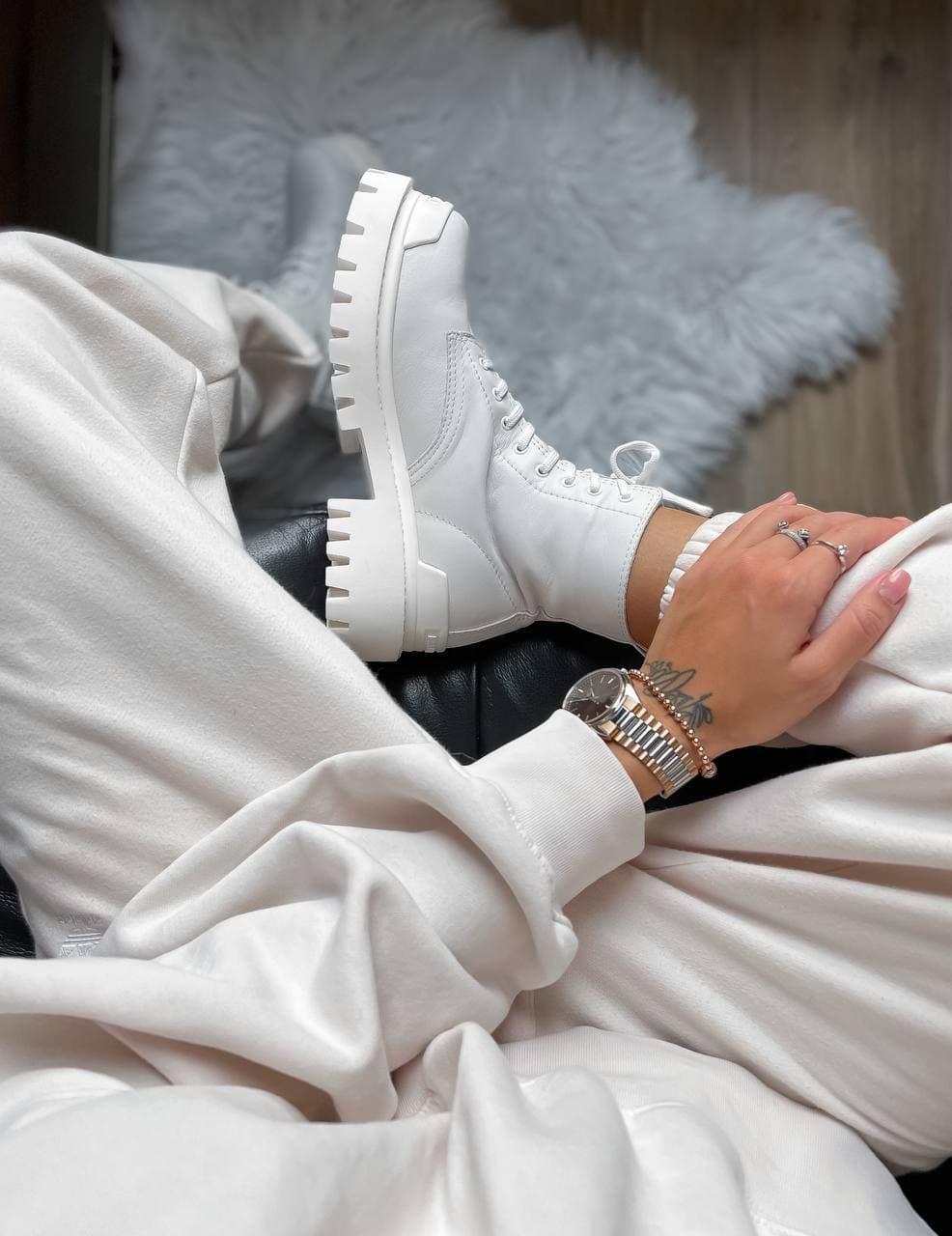 Balenciaga Strike White Boots
