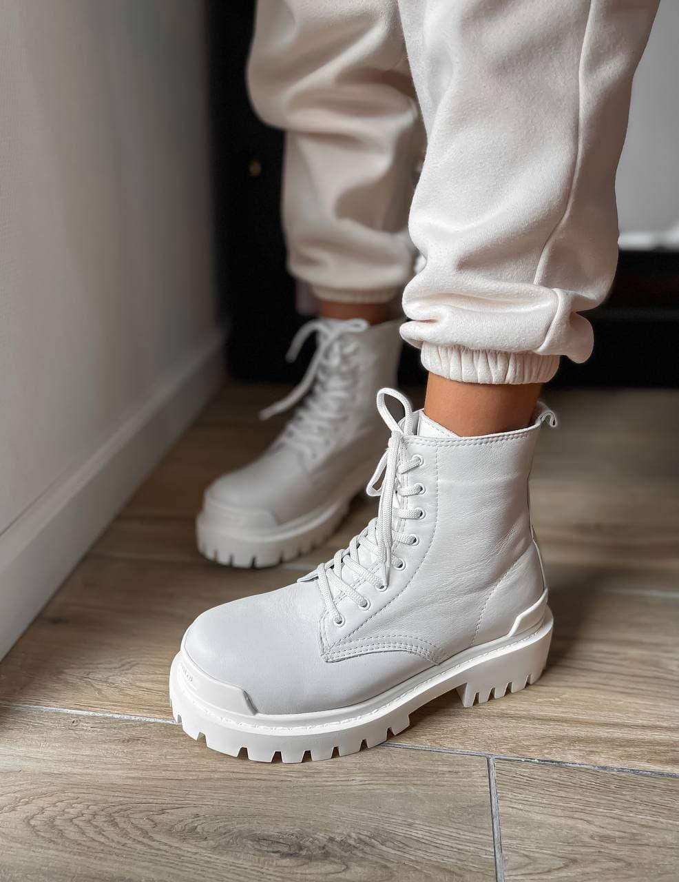 Balenciaga Strike White Boots
