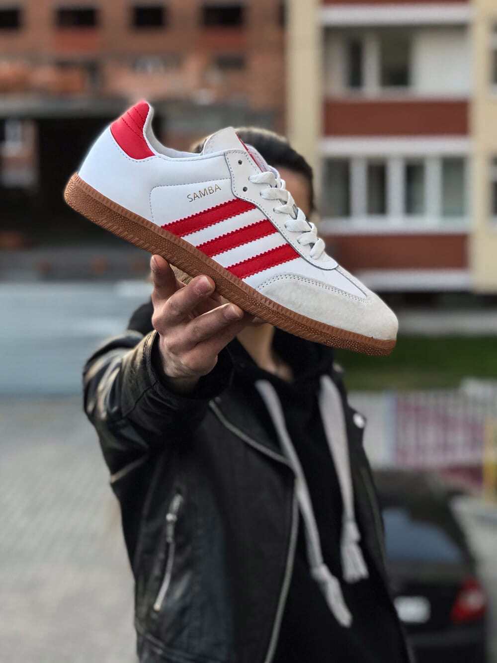 Adidas Samba White Red