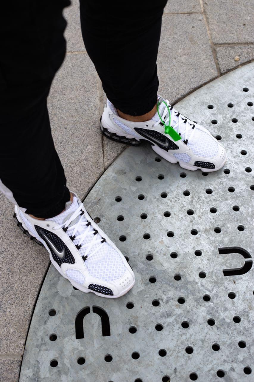 Nike Air Zoom Spiridon Cage 2 STUSSY WHITE BLACK