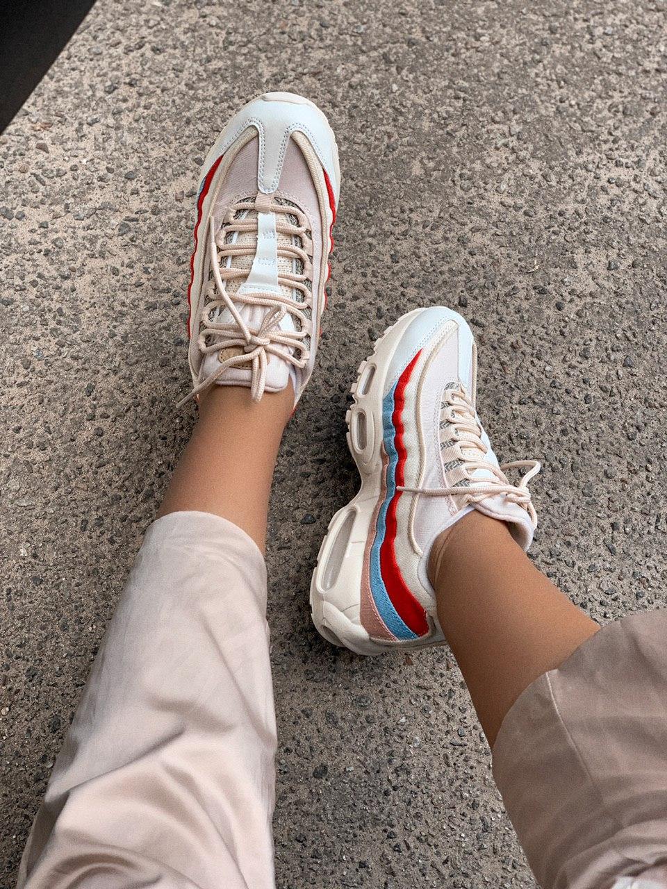 Nike Air Max 95 Beige Red Blue