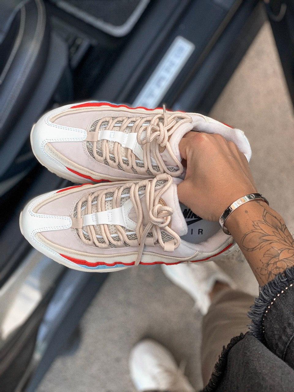 Nike Air Max 95 Beige Red Blue