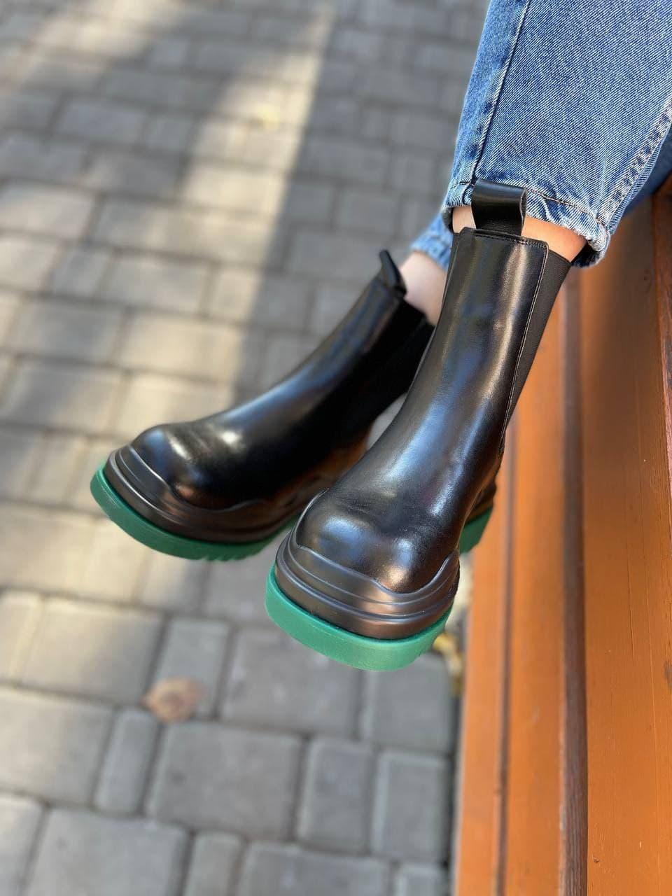 Bottega Veneta Black Green Флис