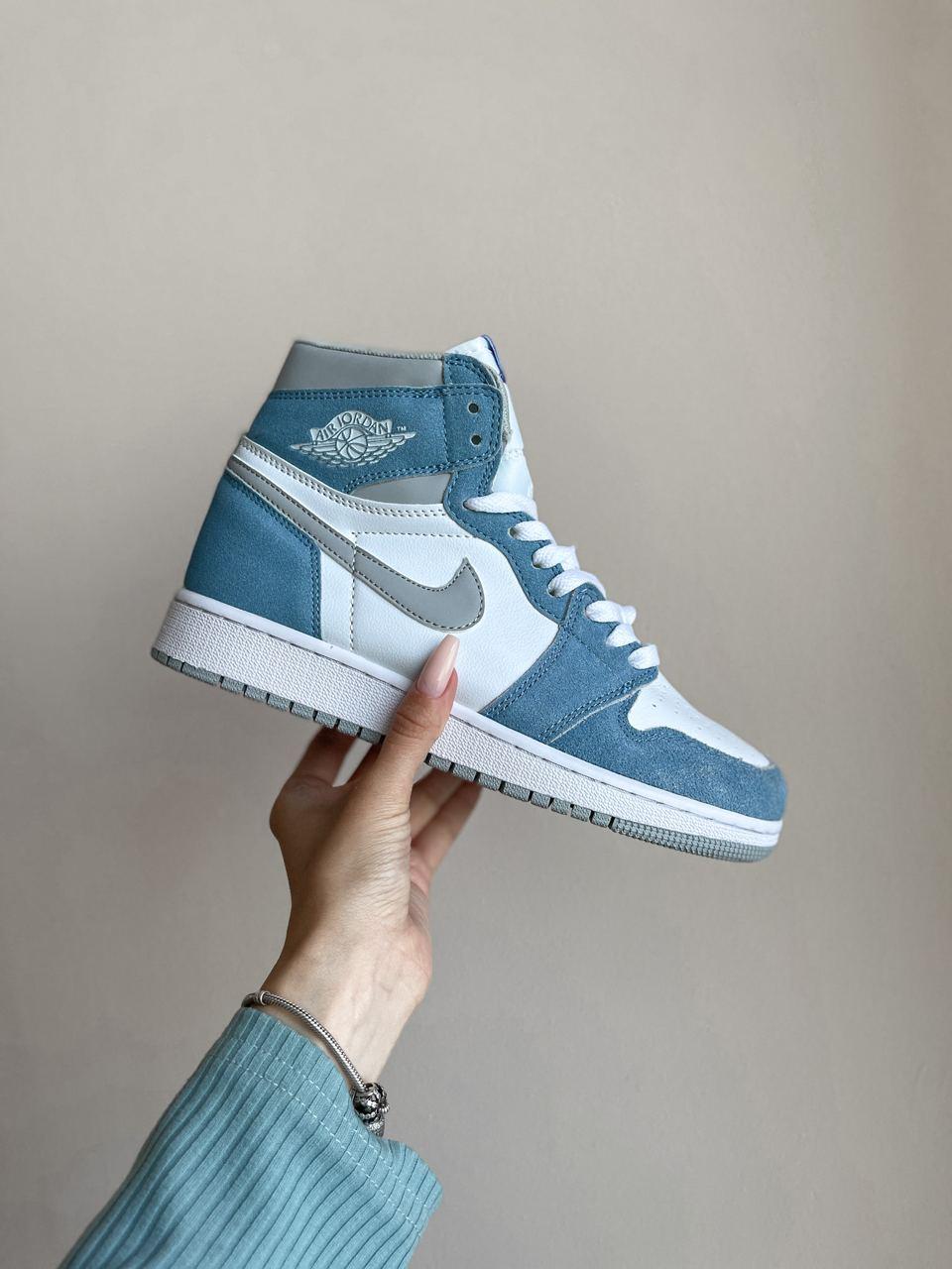 Nike Air Jordan 1 Retro High Blue White Grey