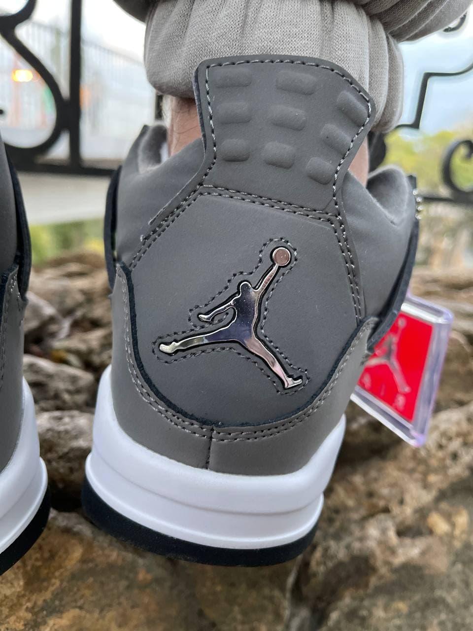 Nike Air Jordan Retro 4 Grey White Black