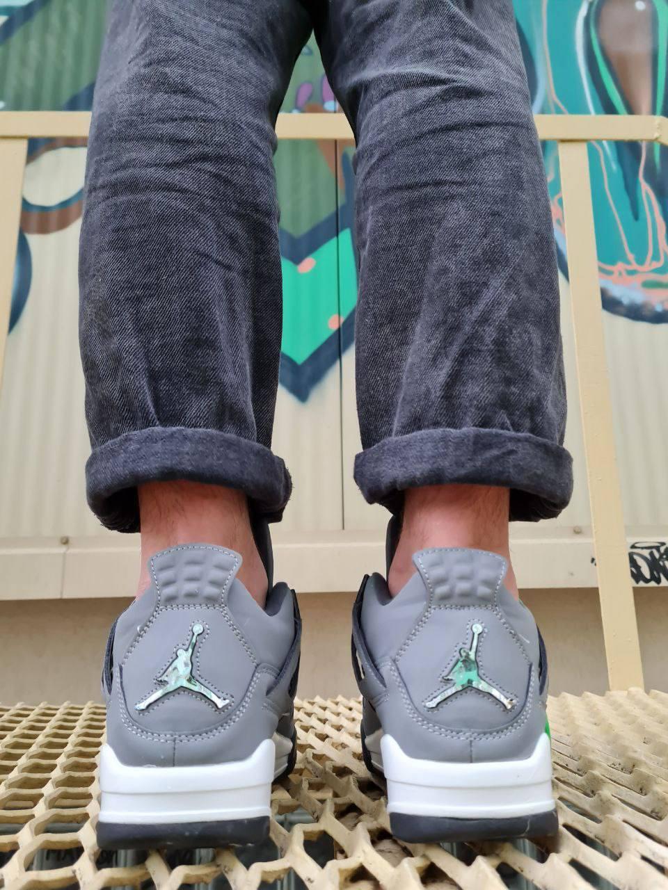 Nike Air Jordan Retro 4 Grey White Black