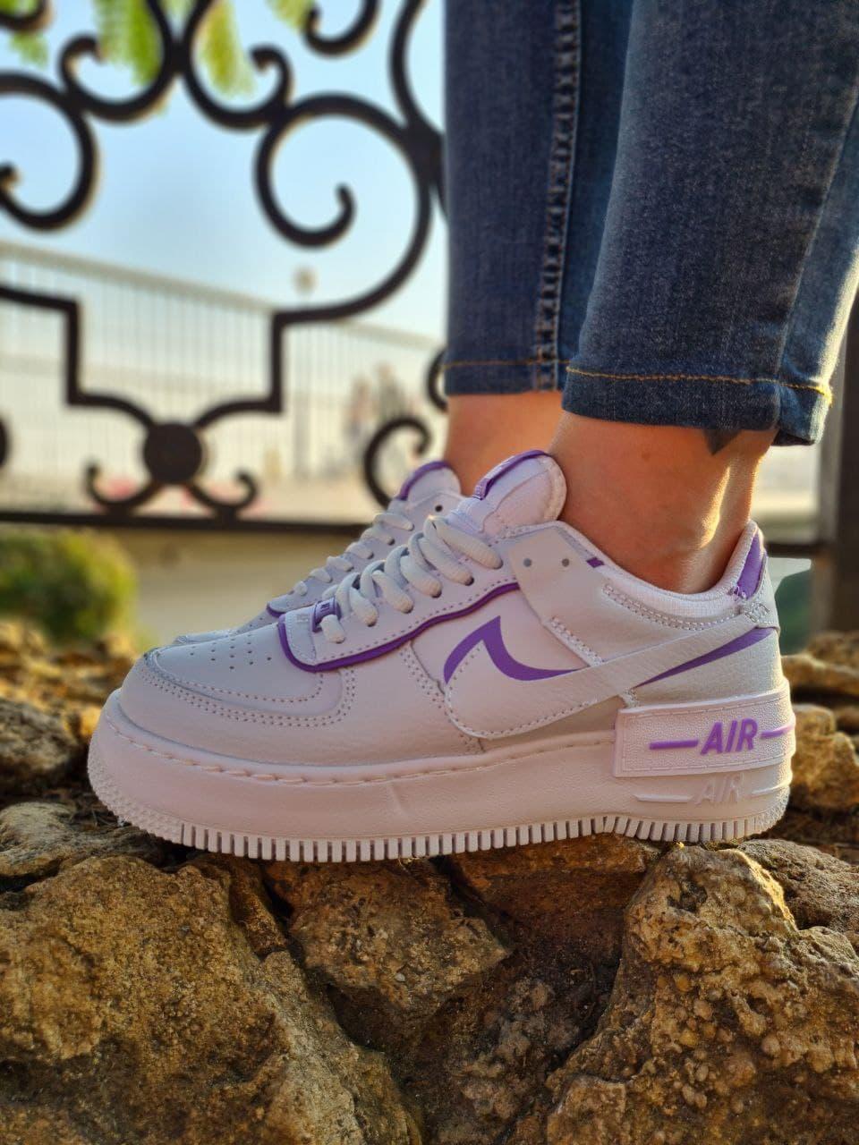Nike Air Force 1 SHADOW White Violet