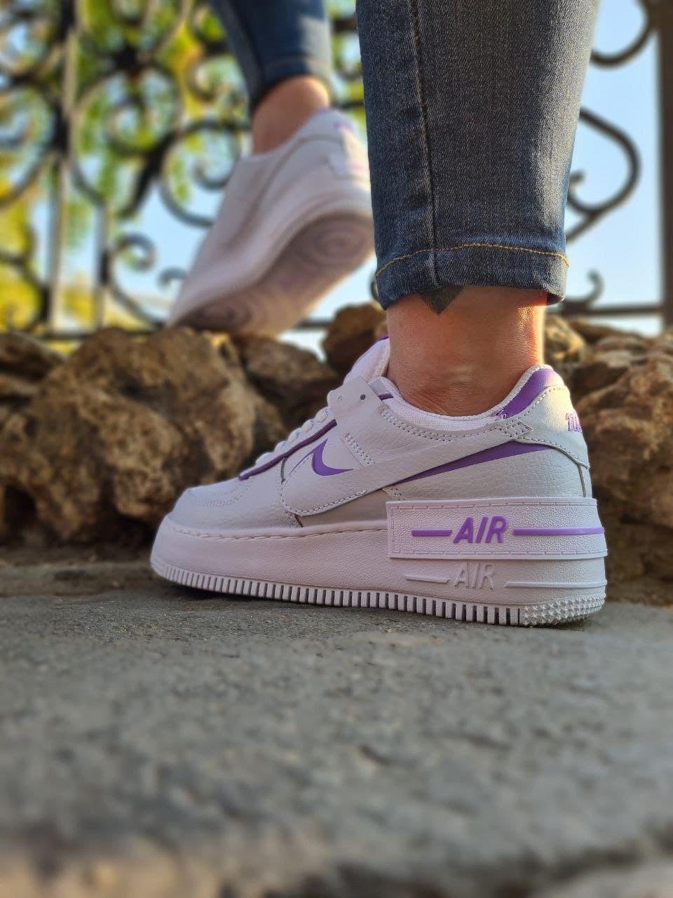 Nike Air Force 1 SHADOW White Violet