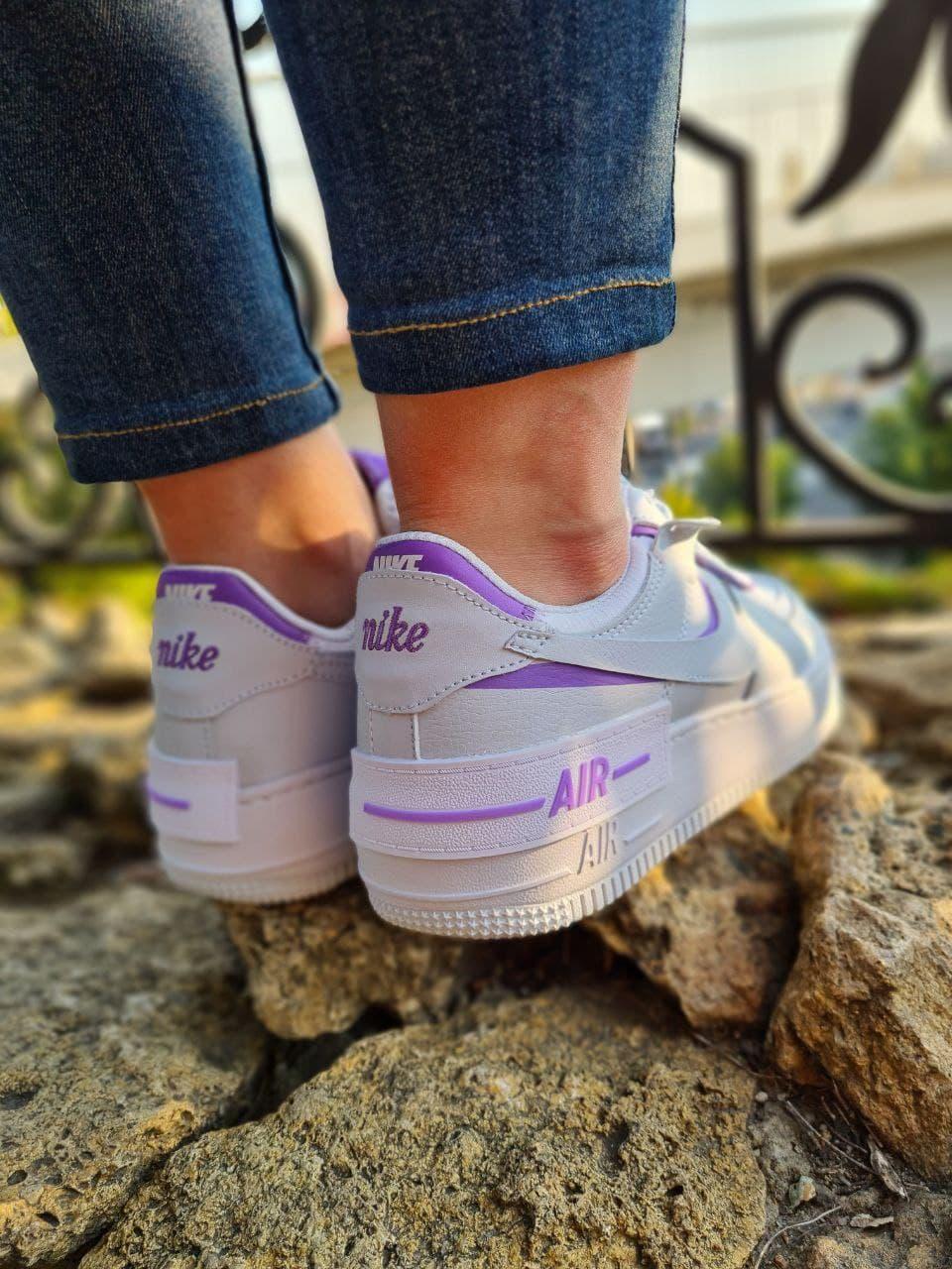 Nike Air Force 1 SHADOW White Violet