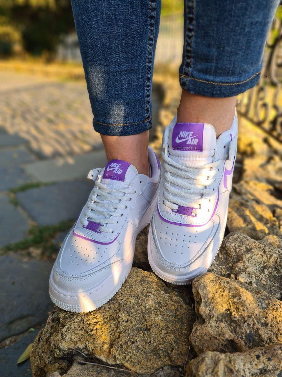 Nike Air Force 1 SHADOW White Violet